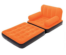 کاناپه بادی تخت خوابشو یک نفره نارنجی